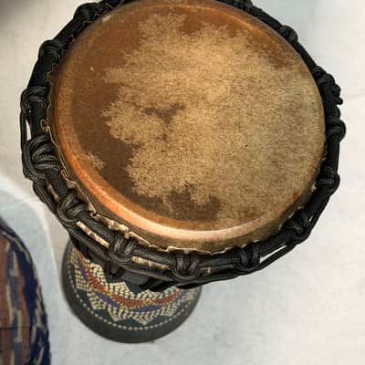 Traditional African Djembe Rope-Tuned Carved Wood image 5
