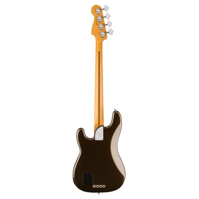 Used Fender American Ultra II Precision Bass - w/Ebony FB- Texas Tea image 8