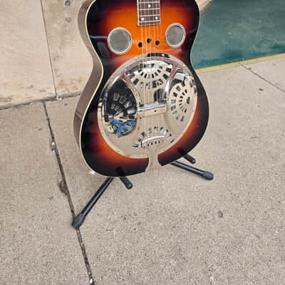Regal RD-40 Round Neck Resophonic Guitar w/Fishman Nashville Series Pickup - Sunburst image 3