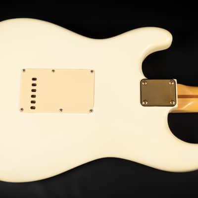 1980 Fender The STRAT with Maple Fretboard - Olympic White | USA Fullerton Vintage Stratocaster Dan Smith Era 22-Karat Gold Hardware Matching Headstock | OHSC image 11