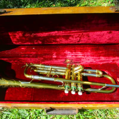 Blessing Super Artist Trumpet, 1952, Gold Lacquer, Case, Super Clean image 1