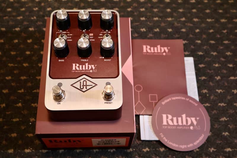 Universal Audio Ruby ’63 Top Boost Amplifier 2022 - Present - Ruby / Silver image 1