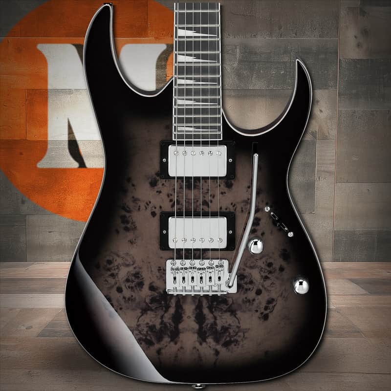 Ibanez GIO RG 6 String Electric Guitar - Brown Black Burst (GRG220PA1BKB) image 1