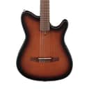 Ibanez FRH10N Nylon-String Acoustic-Electric Guitar - Brown Sunburst Flat