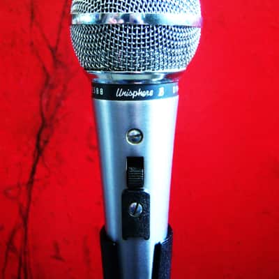 Vintage 1970's Shure PE588 dynamic cardioid microphone Hi Z Satin Chrome w accessories # 1 image 9