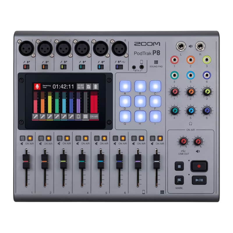 Zoom PodTrak P8 Podcast Recorder image 1