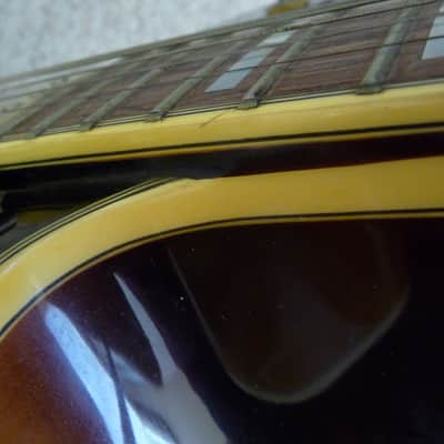 Beautiful Washburn J6 1980's Vintage Sunburst - Hollowbody with HSC image 9