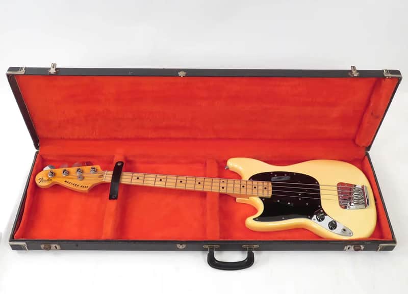 1979 Fender Mustang Bas Olympic White Lefty Left Handed image 1