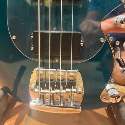 Ernie Ball / Music Man Sabre 3EQ 1987 USA - Sting Teal - Hardshell Case image 13