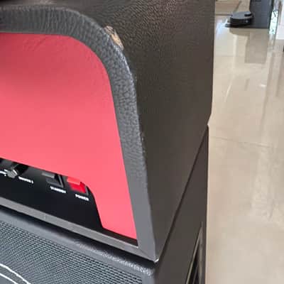 Mad Professor MP-101 2010-2018 - Red/Black Leather - Head & Matching 4x12 Cab image 7