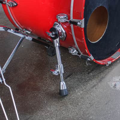 Ayotte 80s "Ray Era" Red Gloss One-Way Shade 5-Piece Drum Kit (22/16/14/13/12) image 16