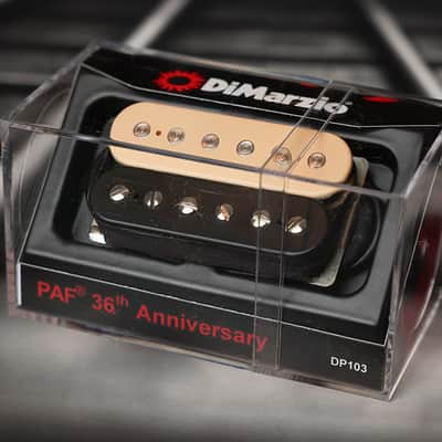 DiMarzio DP103BC PAF 36th Anniversary Neck - Black/Cream / Standard spaced image 1