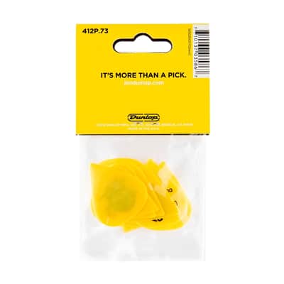 Dunlop 412P Tortex Sharp Yellow .73 image 2