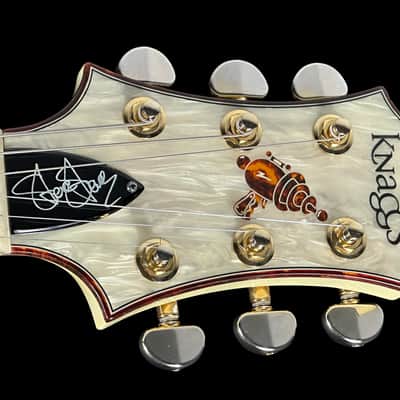 2015 Knaggs SSC II Steve Stevens Signature Singlecut ~ Creme with Tortoise Shell Binding image 10