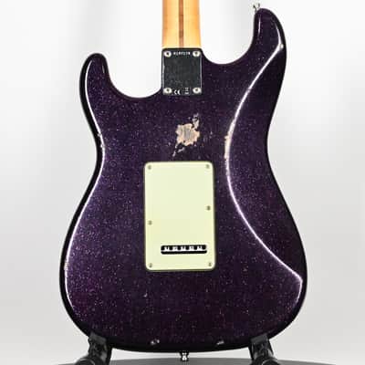 Fender Custom Shop Custom Deluxe Stratocaster w/ Seymour Duncan SH4B Humbucker, Relic/ Closet Classic Hardware- Magenta Sparkle 2026 (R147174) image 3