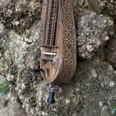 Hurdy-Gurdy With Pickup - 24 Keys - 6 string - Ukrainian Lira Hurdy Gurdy Electric Acoustic Excellent New image 9