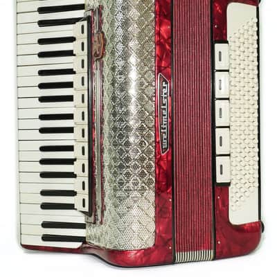 Weltmeister Accordion 120 Bass, German Full Size Keyboard Piano Accordian, New Straps and Soft Bag, 2730 image 6