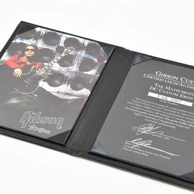 Gibson Custom Shop Tak Matsumoto Double Cut Custom  Ebony image 8