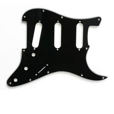 Fender Stratocaster Pickguard, 11-Hole, 3-Ply Black image 1