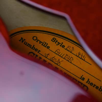 1995 Orville by Gibson ES-335 Cherry – w/HSC & Paperwork, Fujigen, Japan, MIJ, Rare image 13
