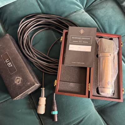 Neumann U 87 Large Diaphragm Multipattern Condenser Microphone 1967 - 1985 - Nickel image 22