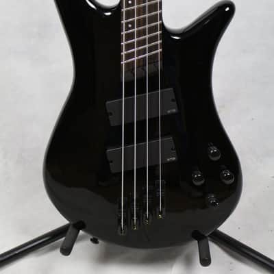 Spector NS Dimension HP 4-String Multi-Scale Bass Guitar, Solid Black Gloss w/ Gig Bag image 2