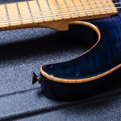 ESP Maverick Custom Shop 2000 - Transparent Purple Flamed Maple Top image 22