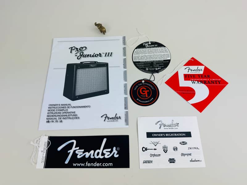 Fender Pro Junior III Amplifier Owner’s Manual Package circa 2003-'06 image 1