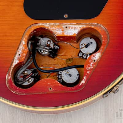 1984 Greco Mint Collection EG500C Custom Vintage Guitar Cherry Sunburst w/ Screamin PAFs, Japan Fujigen image 15