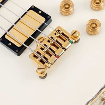 2002 Greco LGB-90 Full Scale LP Custom Bass Pearl White, Japan Fujigen image 8
