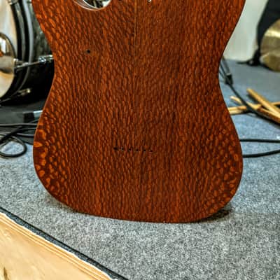 Leopard wood telecaster w/white binding image 4