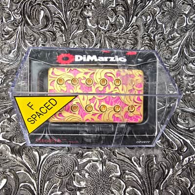 Dimarzio UtoPIA F-Spaced Humbucker Neck Pickup, Satin Gold/Pink - Open Box