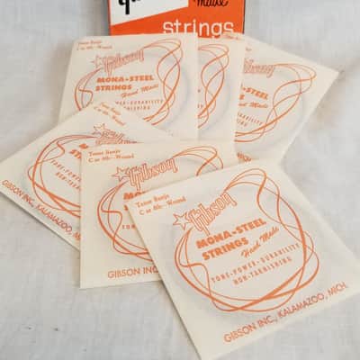 Gibson Vintage 50's-60's Tenor Banjo Strings, Pack of 6 "C" or 4th Strings, Mona-Steel, No. 548 image 4
