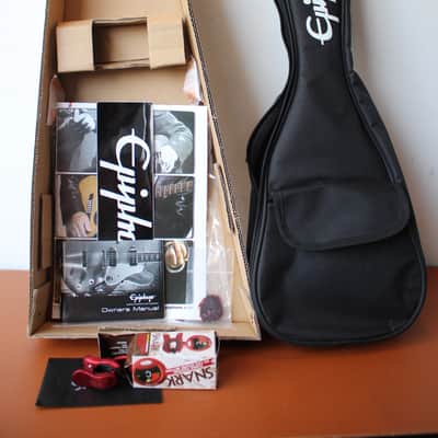 Epiphone Les Paul Acoustic/Electric Soprano Ukulele - Cherry Sunburst image 2