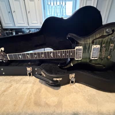 2021 Paul Reed Smith McCarty 594 Hollow Body II - Trampas Green Flame image 9