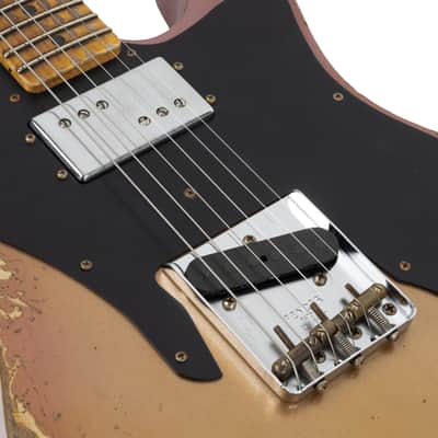 Fender Custom Shop Telecaster Custom Super Heavy Relic - Aged Firemist Gold with Aged Burgundy Mist Burst image 8