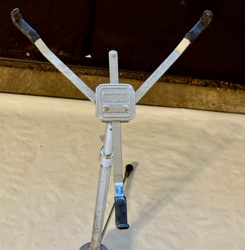 Ludwig Standard Snare Drum Stand Flat Base Vintage 70's image 1