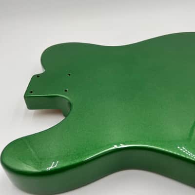 Warmtone Custom Guitars Tele Style Guitar Body “Pure Green” image 5