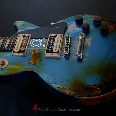 Gibson Les Paul Studio Deluxe II '60s Pelham Blue Aged Relic by East Gloves Customs (Limited Run) image 7