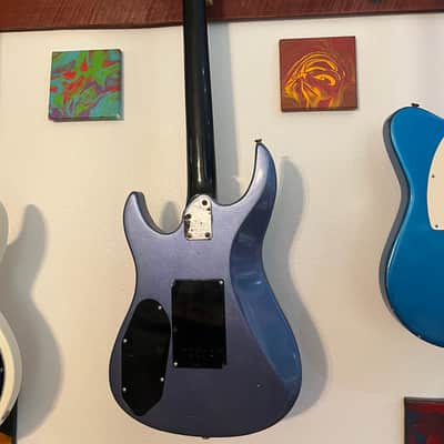 Yamaha RGX112 Super Strat Taiwan - 1988 - Light Blue Metallic w/ Gig Bag image 9