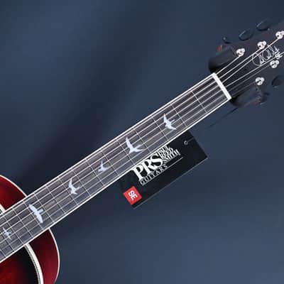 PRS SE P20E Parlor Acoustic Guitar Fire Red Burst #422 image 4