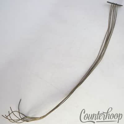 *Ludwig 12" 6-Strands Snare Drum Coiled Metal/Cloth Wires+Leather Butt Plate USA image 1