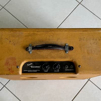 Fender Tweed Bassman 1952 - magnificent Tweed example ready to enjoy w/your Tele, Strat or P Bass ! image 10