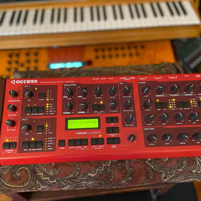 Access Virus Classic Desktop Digital Synthesizer 2002 - Red / Black