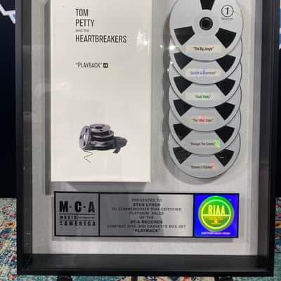 Stan Lynch Tom Petty and The Heartbreakers, RIAA, "Playback" Box Set, Platinum Record (#34) image 2
