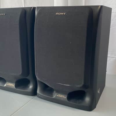 Sony SS-H605 Bookshelf Speakers HiFi Stereo Vintage Home Audio Black 2-Way image 3
