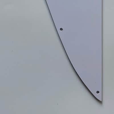 For Gibson Firebird Silver 3D Logo Guitar Pickguard 3 Ply White image 6