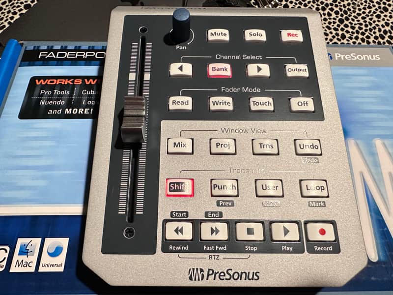 PreSonus Faderport USB DAW Transport Controller with Motorized Fader 2010s - Silver image 1