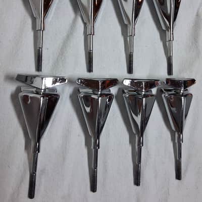 8 Vintage Pearl Bass Drum T-rods and Claws 1970s .. Hard to find image 2