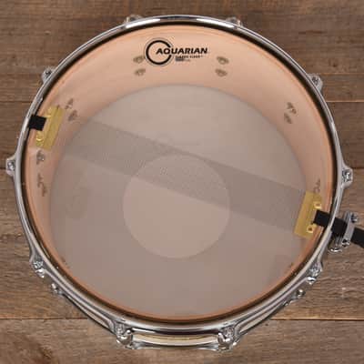 Barton Drum Co. Maple 6.5x14 Snare Drum Ginger Sparkle USED image 6